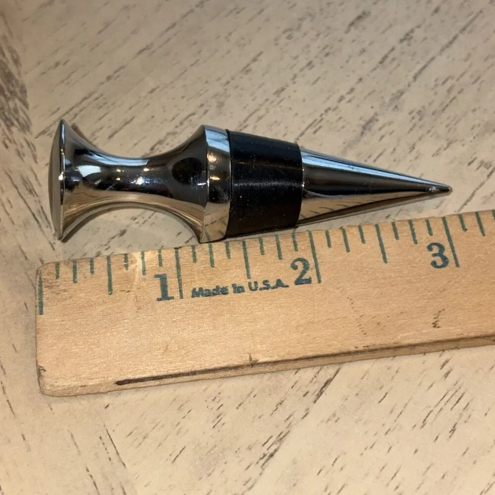 BMW Chrome Metal 3”T Wine Stopper w/contemporary look
